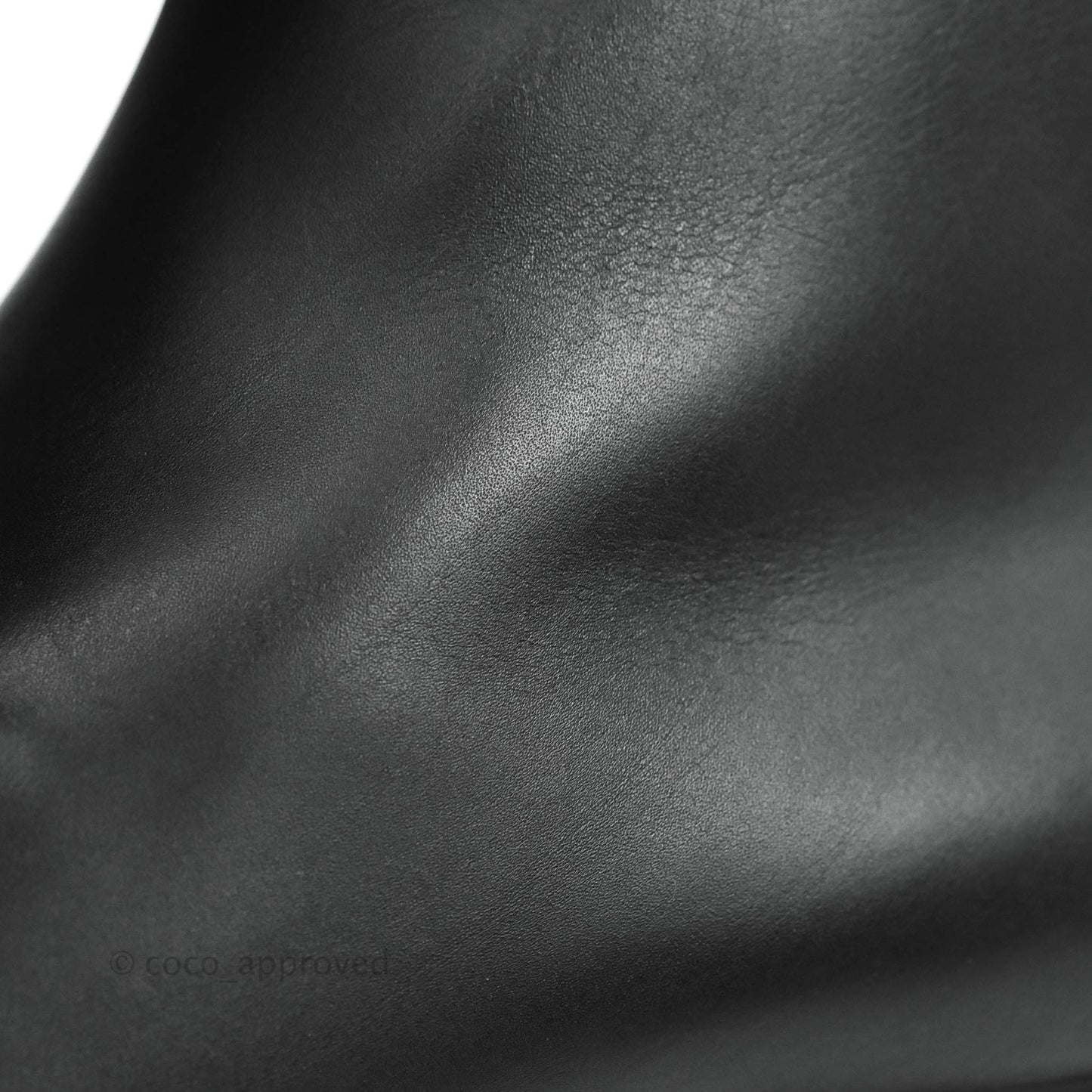 Hermès Black Leather Boots Size 36.5