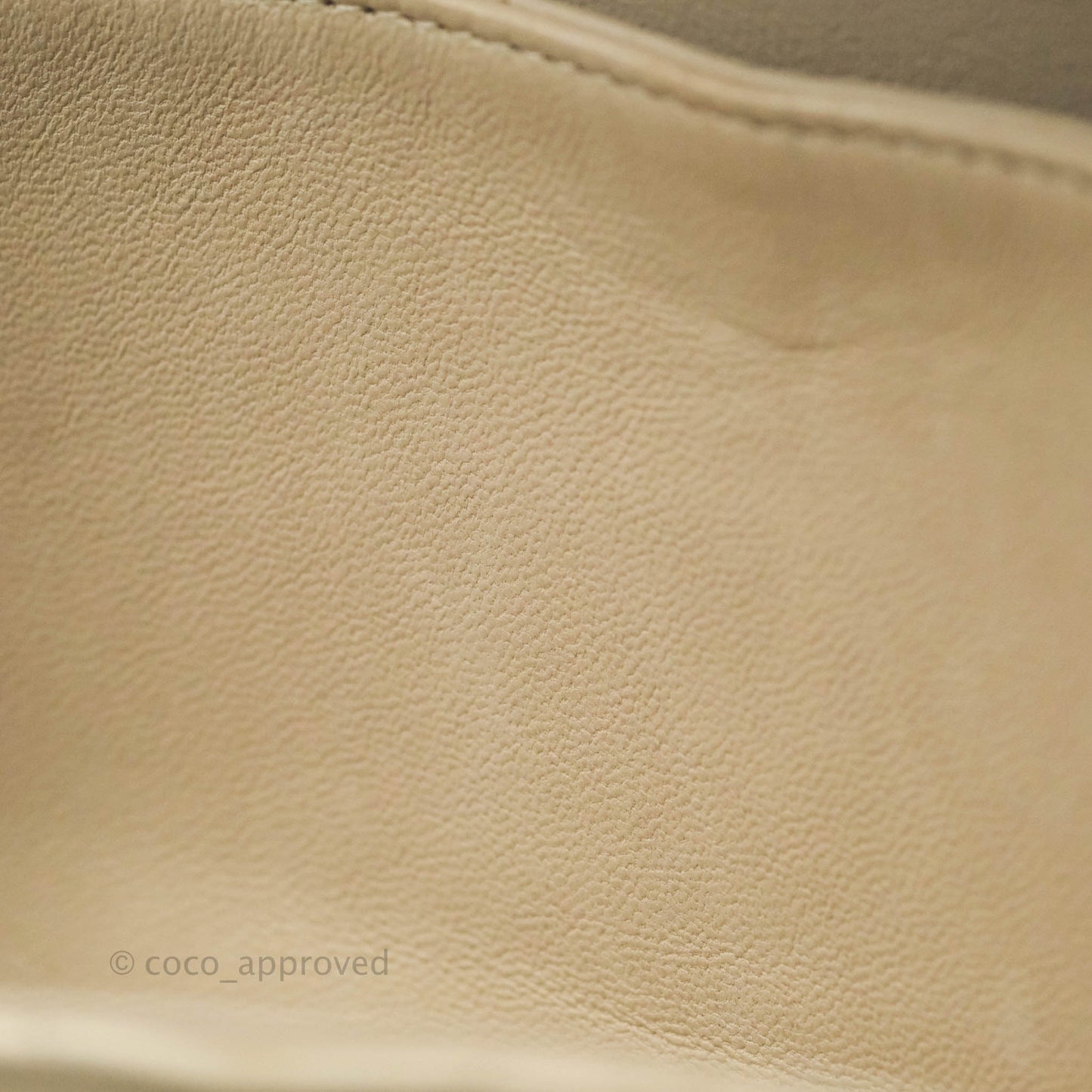 Chanel Classic M/L Medium Double Flap Light Beige Lambskin Gun Metal