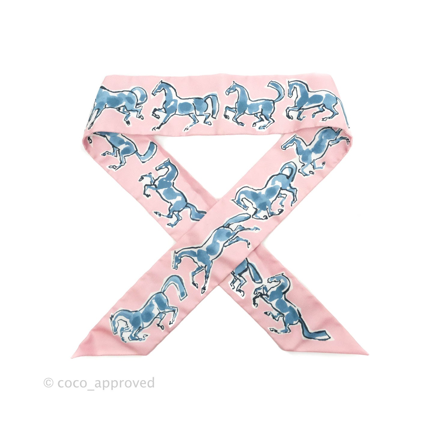 Hermès Silk Chevaux en Liberte Twilly