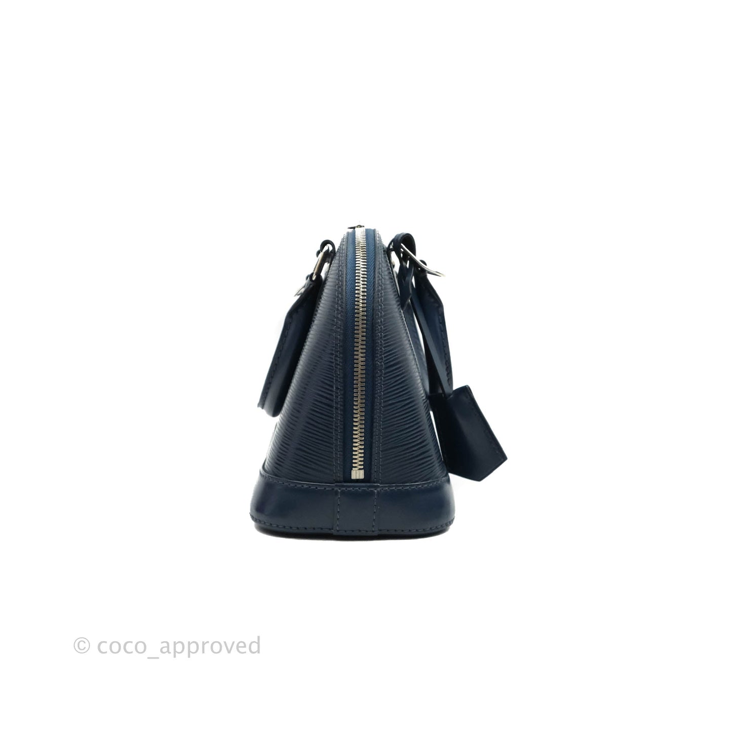Louis Vuitton Epi Alma BB Navy Silver Hardware
