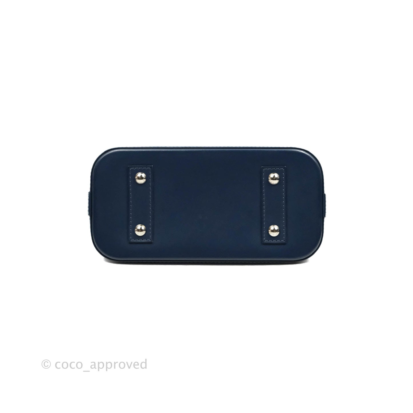 Louis Vuitton Epi Alma BB Navy Silver Hardware