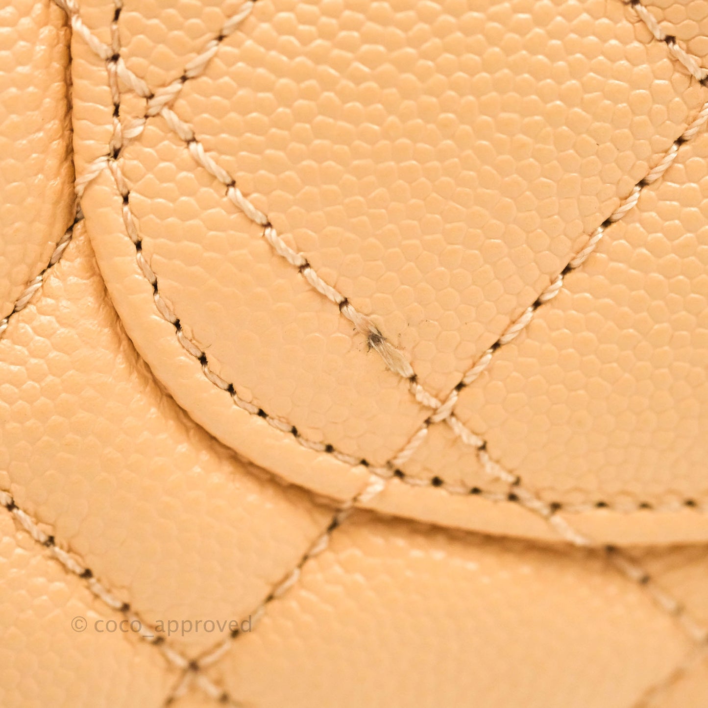 Chanel Mini Coco Handle Quilted Light Beige Pink Caviar Gold Hardware