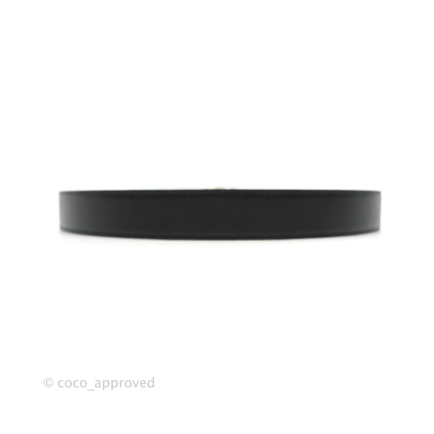 Loewe Anagram Buckle Tan Black Calfskin Reversible Belt