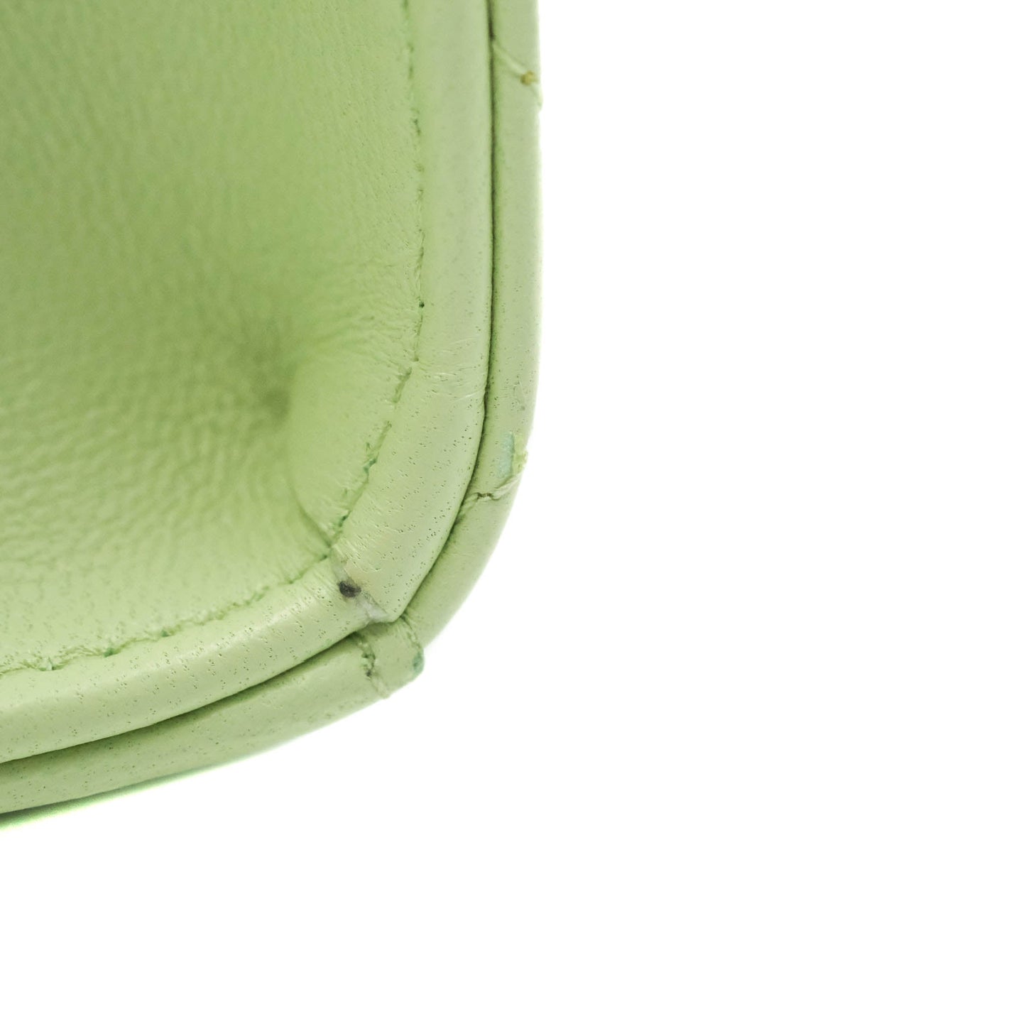 Chanel Mini Quilted Trendy CC Clutch With Chain Light Green Lambskin Gold Hardware