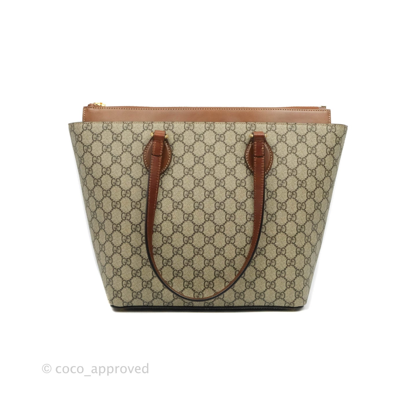 Gucci Monogram Canvas Brown Shopping Tote