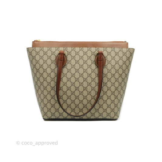 Gucci Monogram Canvas Brown Shopping Tote