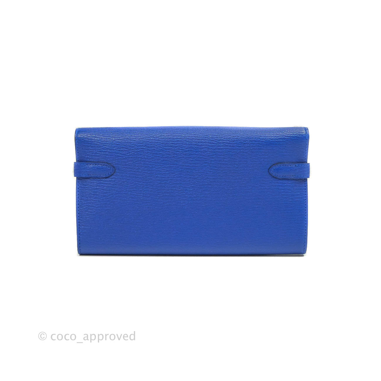 Hermès Kelly Wallet Chevre Mysore Bleu Electrique Gold Hardware