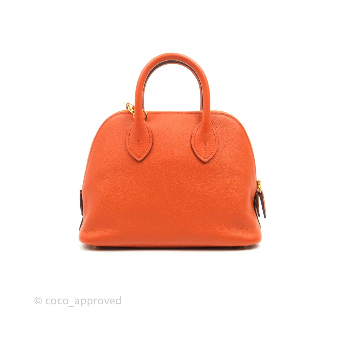 Hermès Bolide Mini 1923 Evercolour Terre Battue/Anemone Verso Gold Hardware
