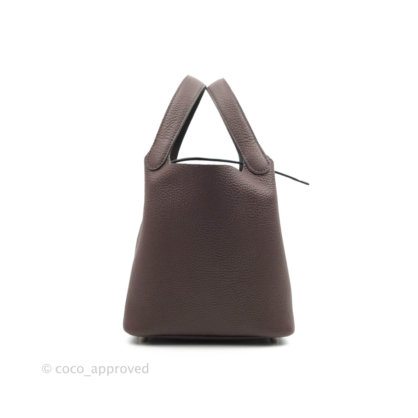Hermès Borsa Picotin Lock 18 Rouge Sellier Silver Hardware