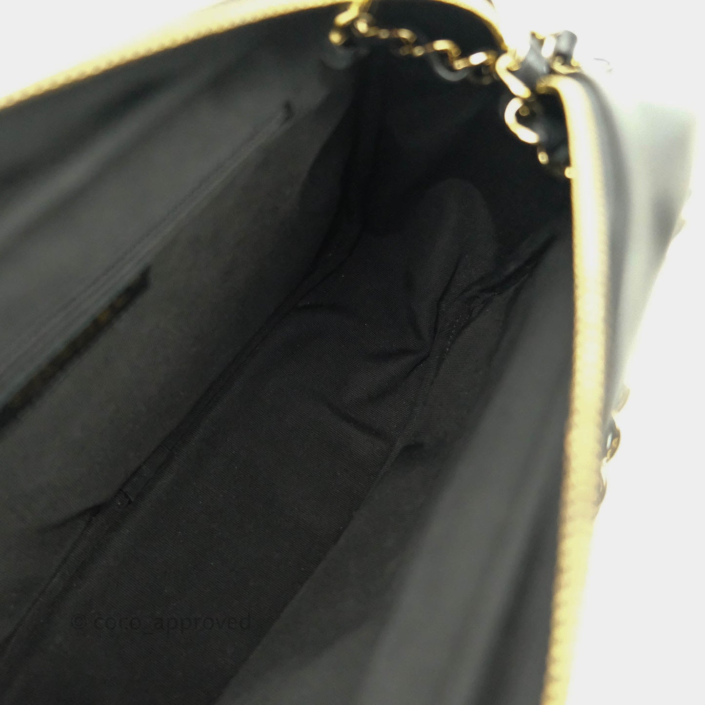 Chanel Daily Chevron Camera Case Black Calfskin Gold Hardware