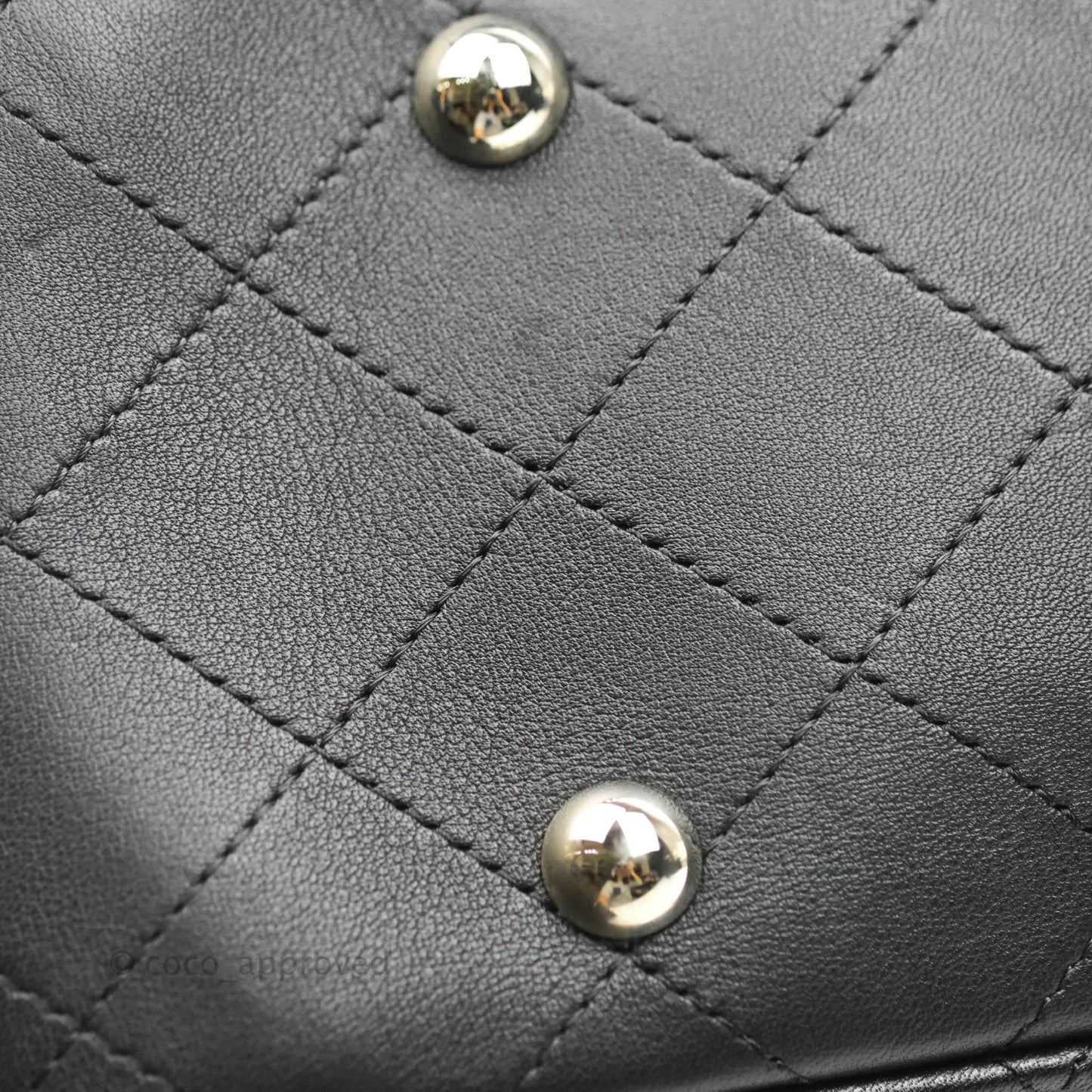 Chanel Quilted Timeless Tote Black Calfskin Silver Hardware