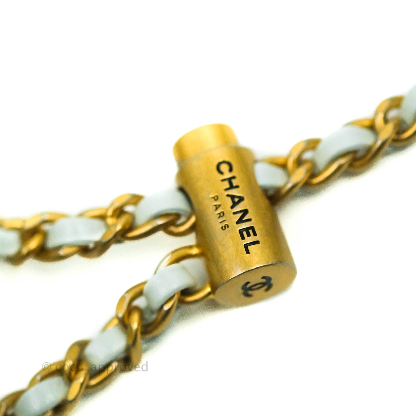 Chanel Quilted My Perfect Mini Iridescent Mint Green Caviar Aged Gold Hardware 21K