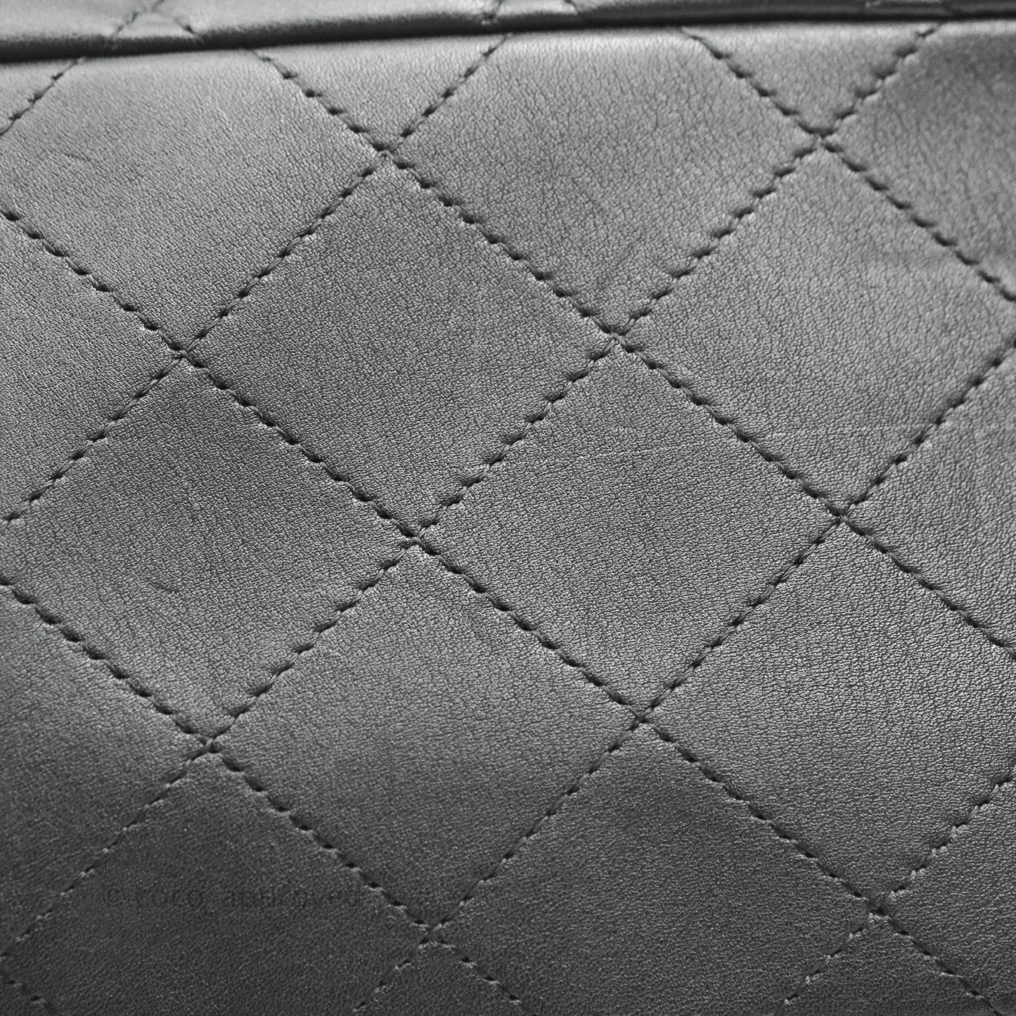 Chanel Quilted Timeless Tote Black Calfskin Silver Hardware