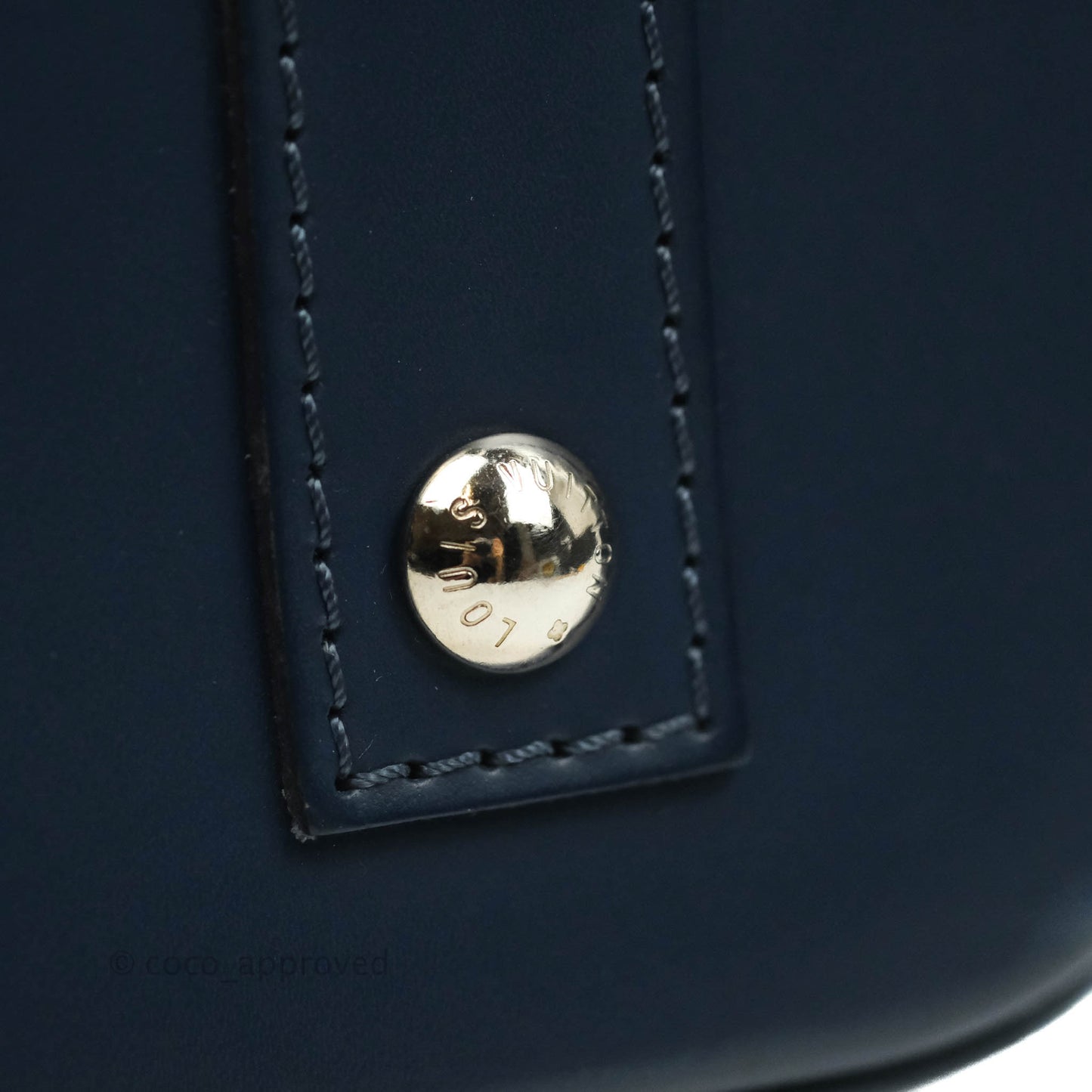 Louis Vuitton Epi Alma BB Navy Silver Hardware