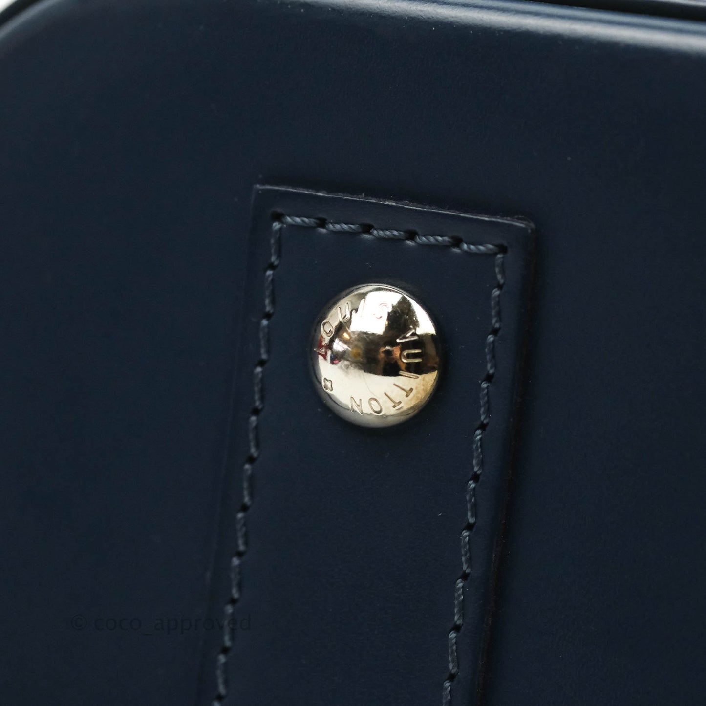 Louis Vuitton Epi Alma BB Navy Silver Hardware