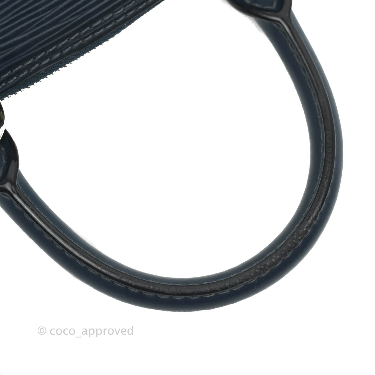 Louis Vuitton Epi Alma BB Navy Silver Hardware