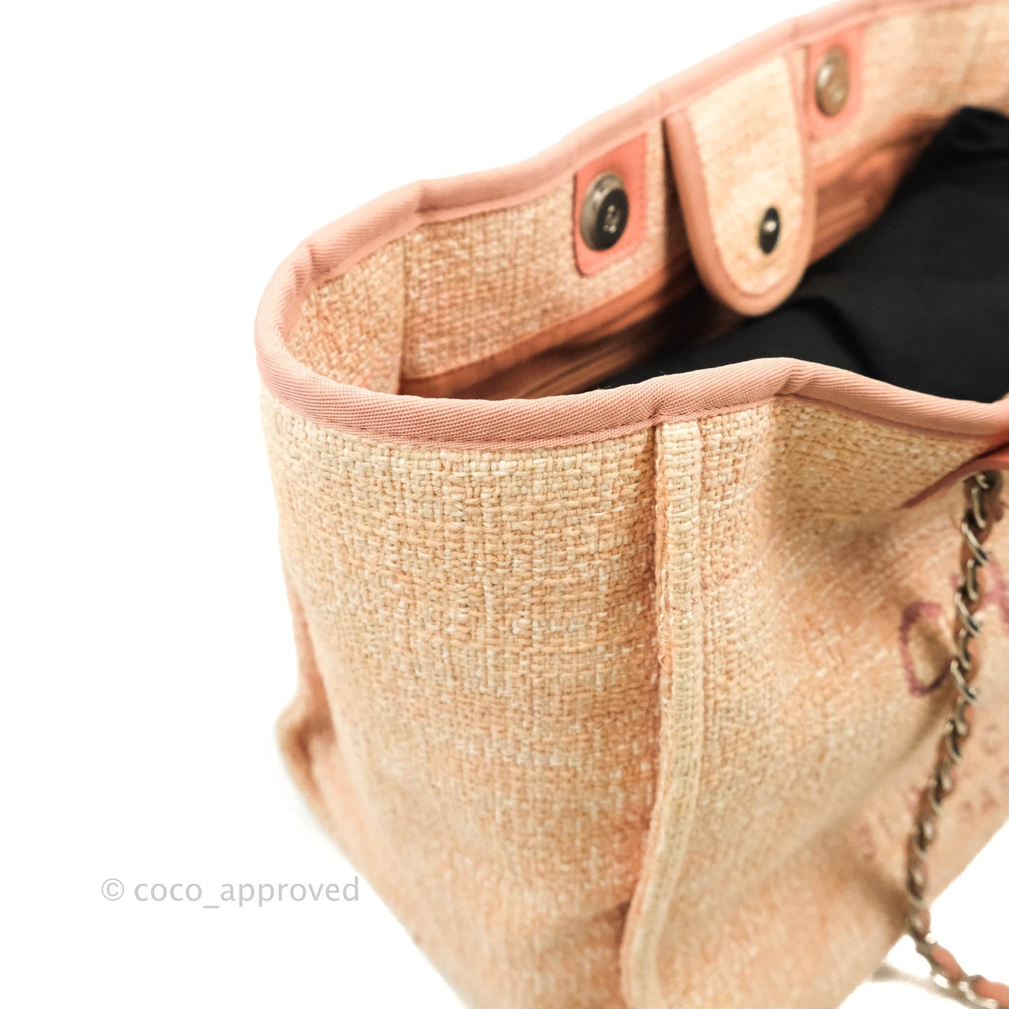 Chanel Large Deauville Pink Tweed