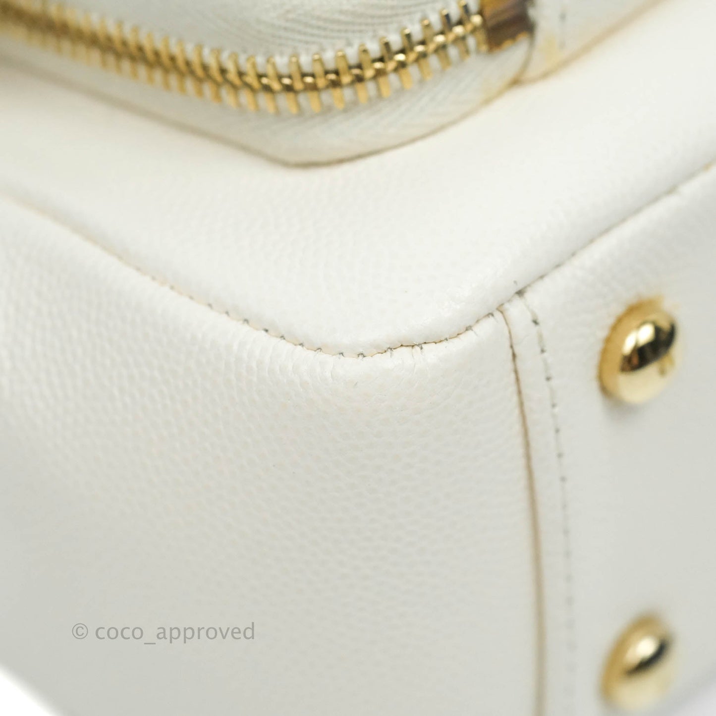 Chanel Quilted Medium Business Affinity Flap White Caviar Gold Hardware