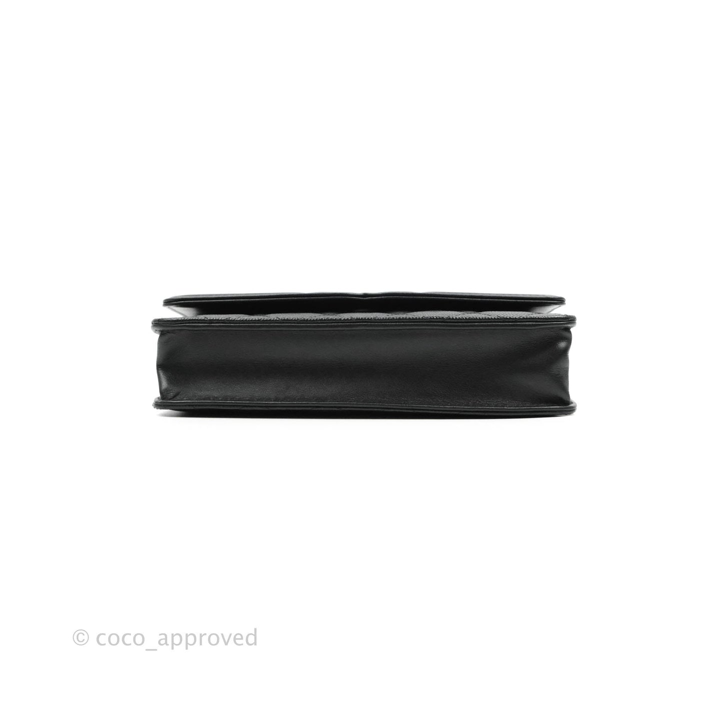 Chanel Filigree Wallet on Chain WOC Black Caviar Gold Hardware