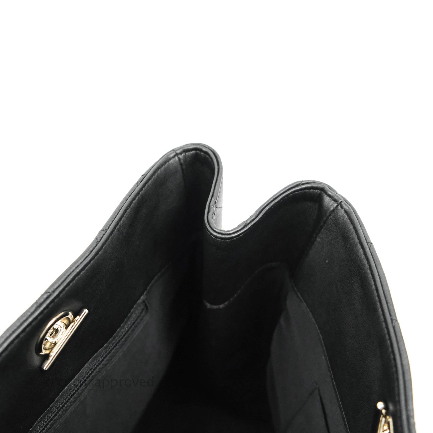 Chanel Quilted Timeless Tote Black Calfskin Silver Hardware