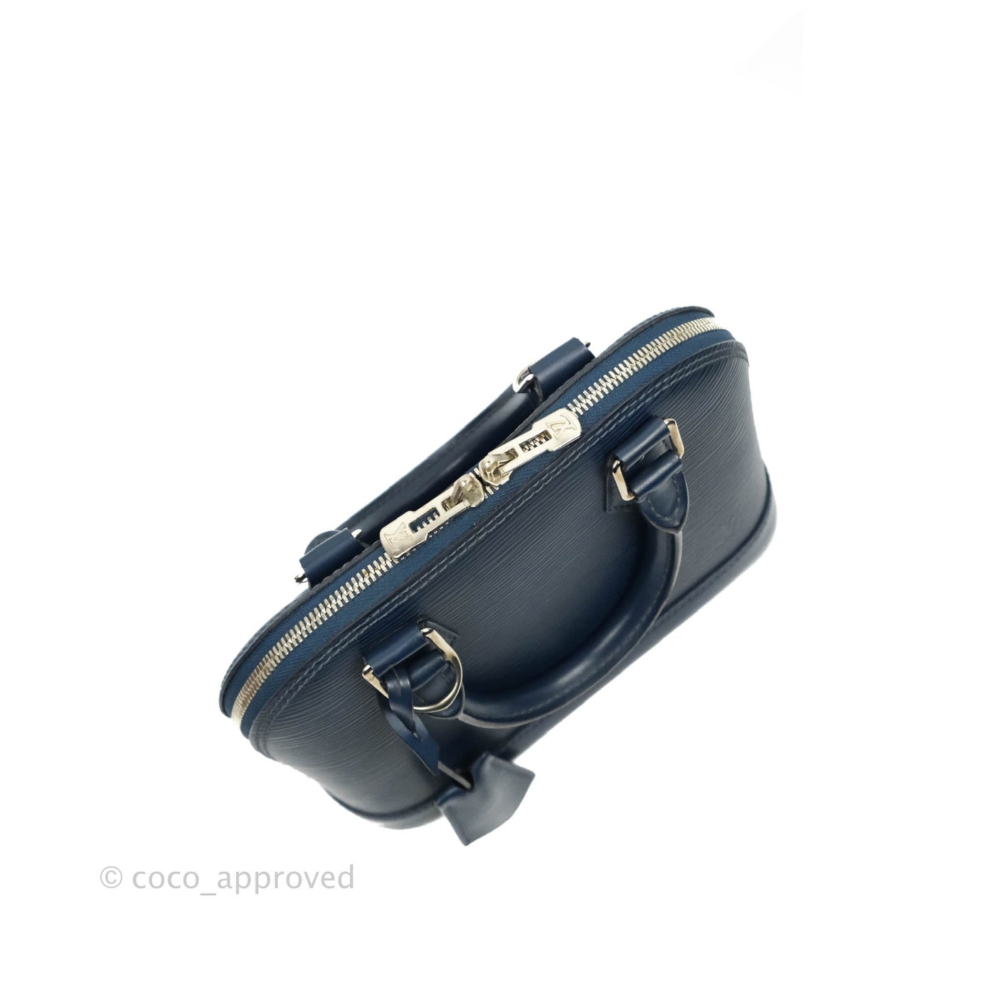 Louis Vuitton Epi Alma BB Navy Silver Hardware