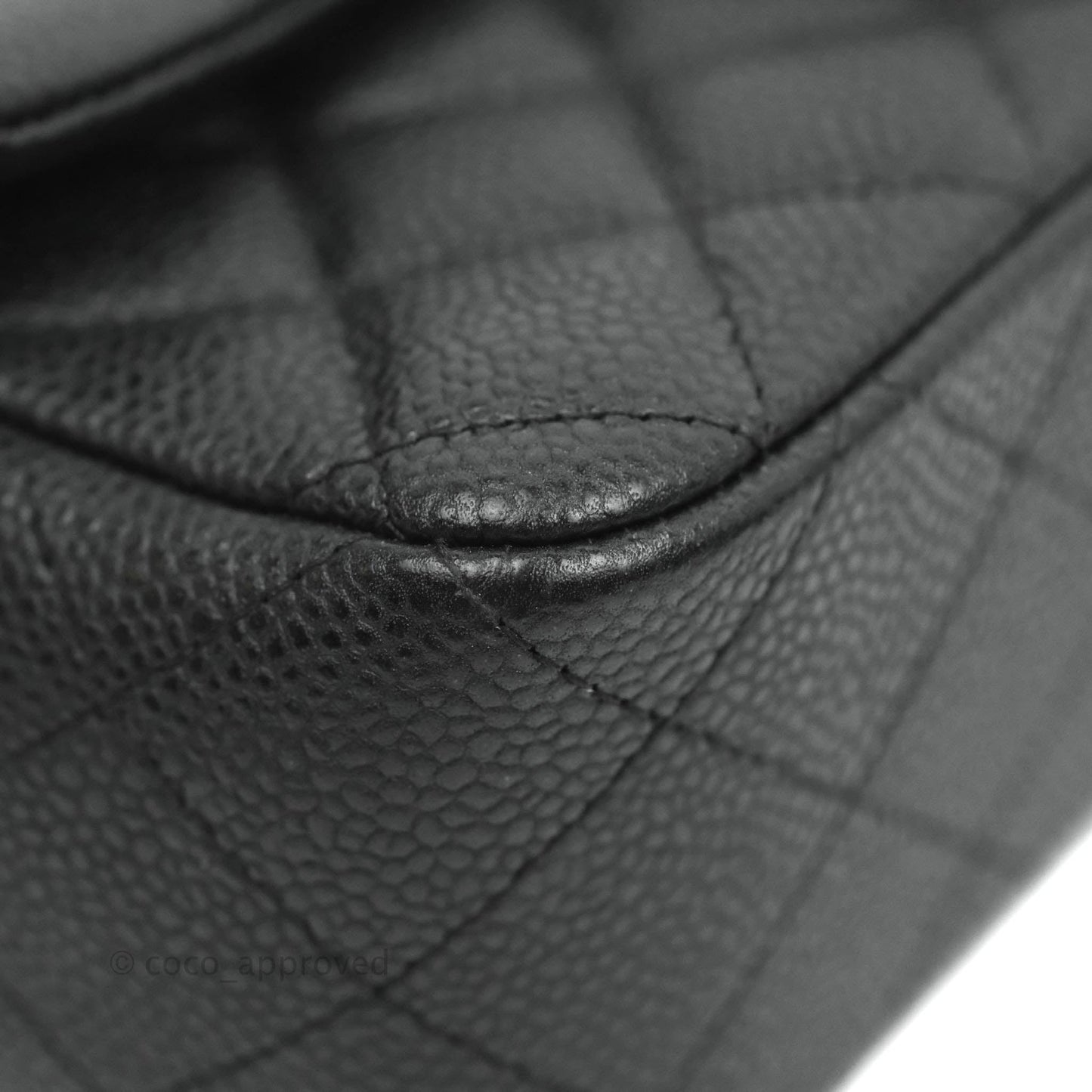 Chanel Quilted Mini Rectangular Black Caviar Gold Hardware
