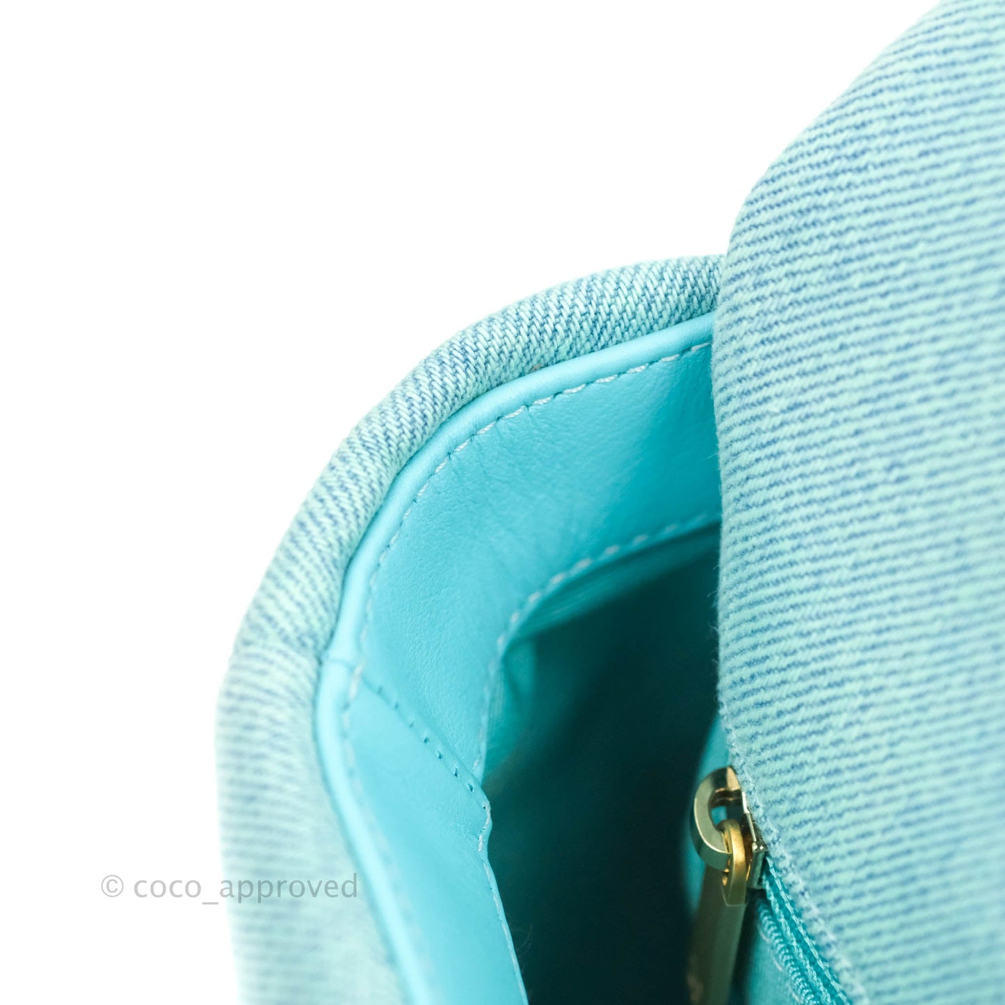 Chanel 19 Small Blue Denim Mixed Hardware