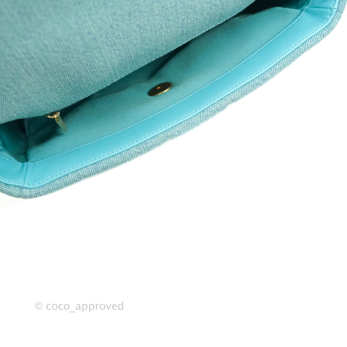 Chanel 19 Small Blue Denim Mixed Hardware