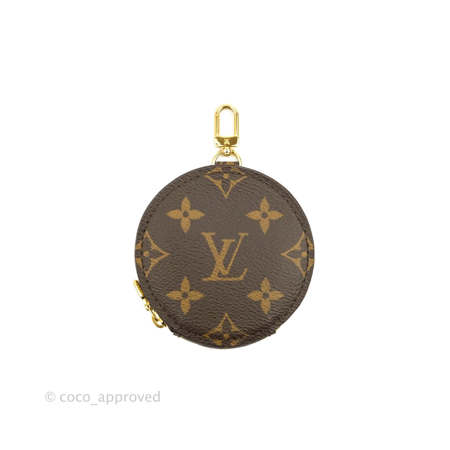 Louis Vuitton Black Jacquard Strap with Monogram Canvas Round Purse
