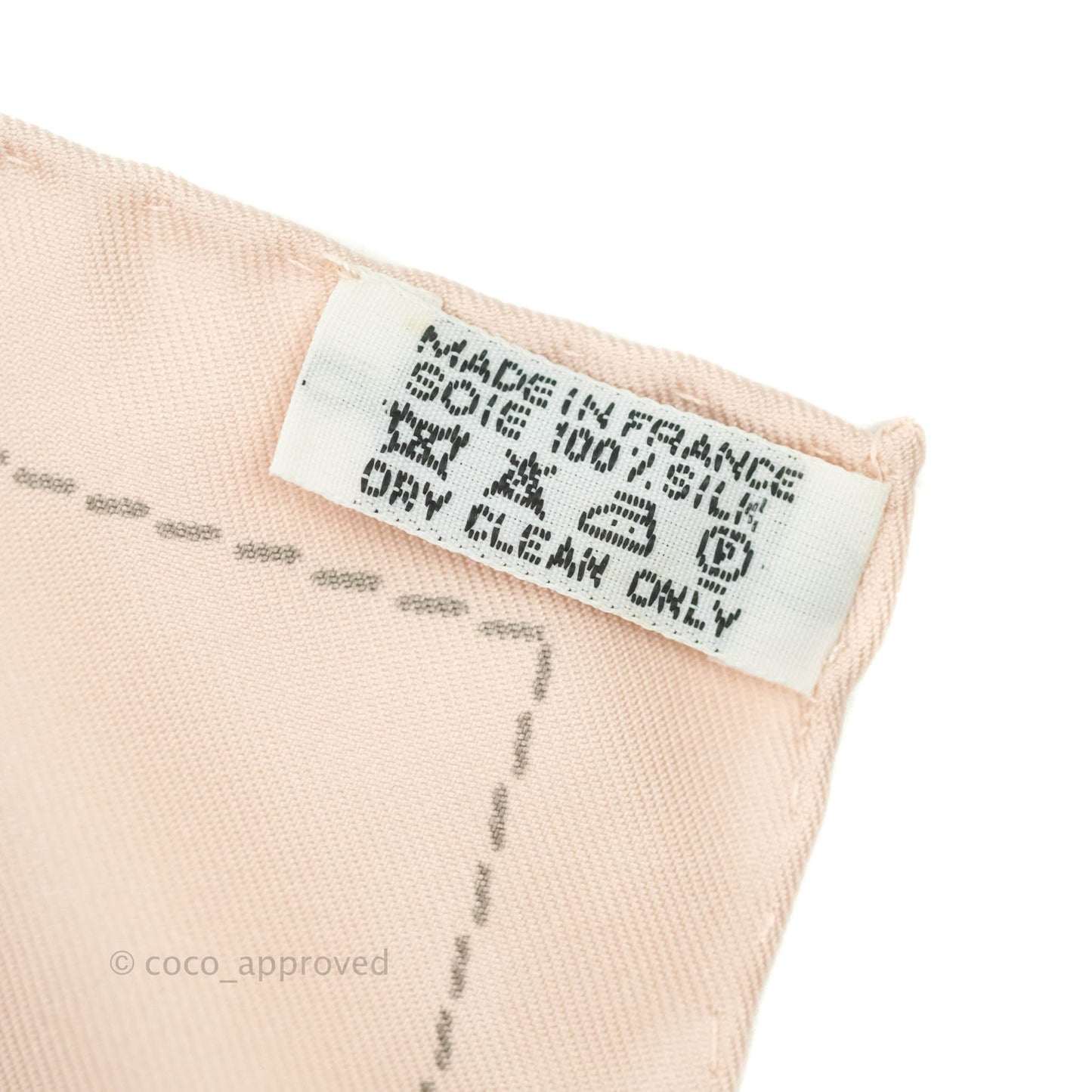 Hermès Silk Scarf 90 Rose Pale/Gris Bleute/Taupe