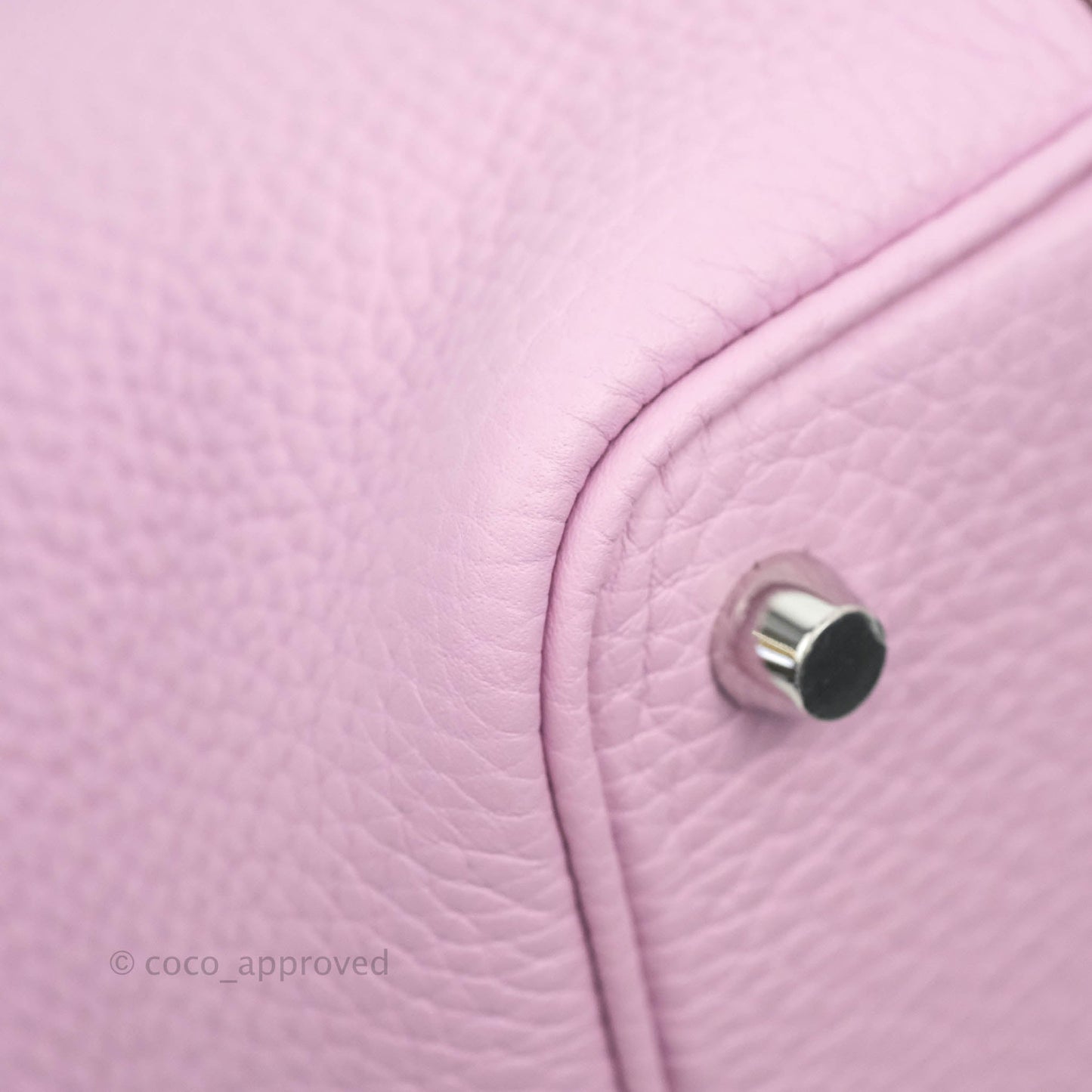 Hermès Picotin Lock 18 Mauve Sylvestre Taurillon Clemence Palladium Hardware