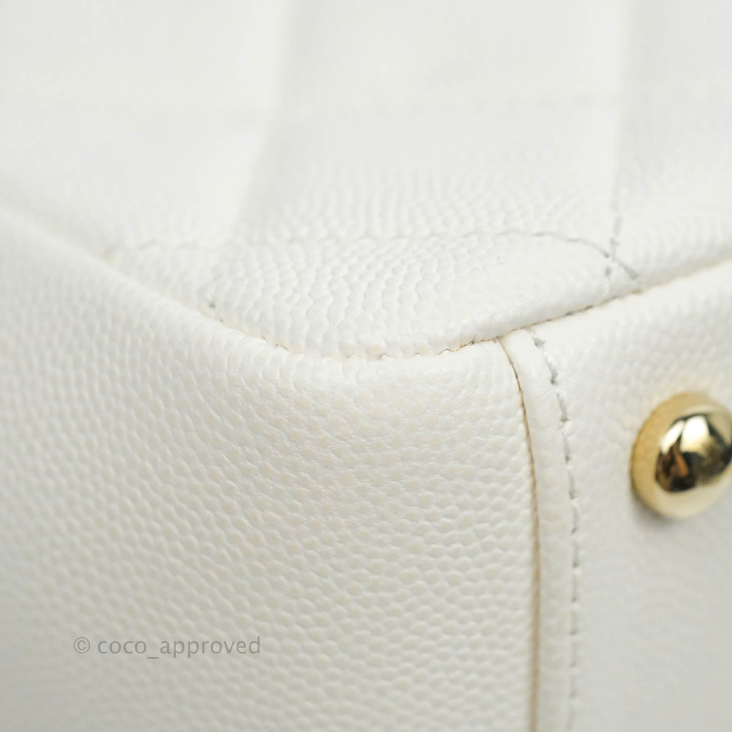 Chanel Quilted Medium Business Affinity Flap White Caviar Gold Hardware