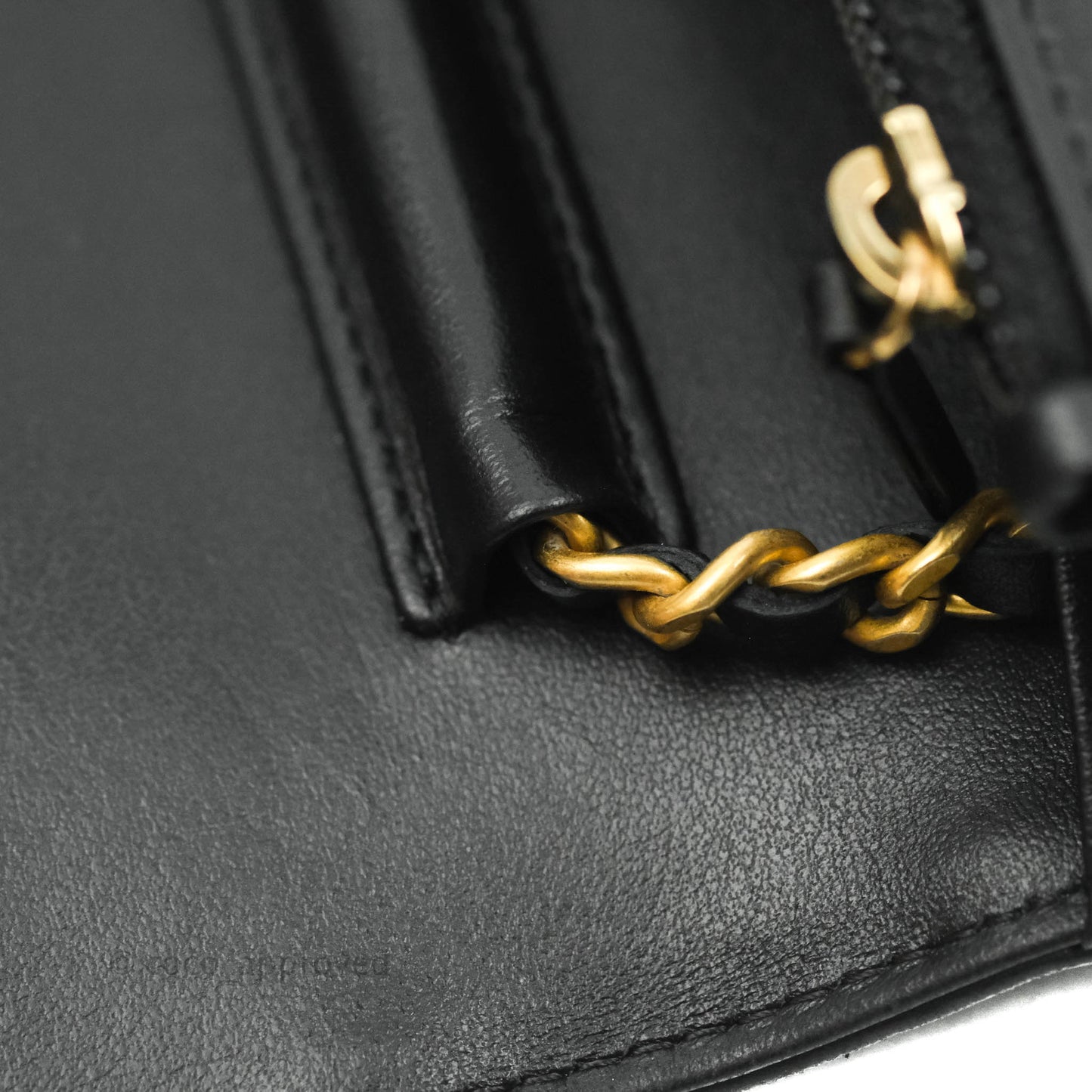 Chanel Filigree Wallet on Chain WOC Black Caviar Gold Hardware