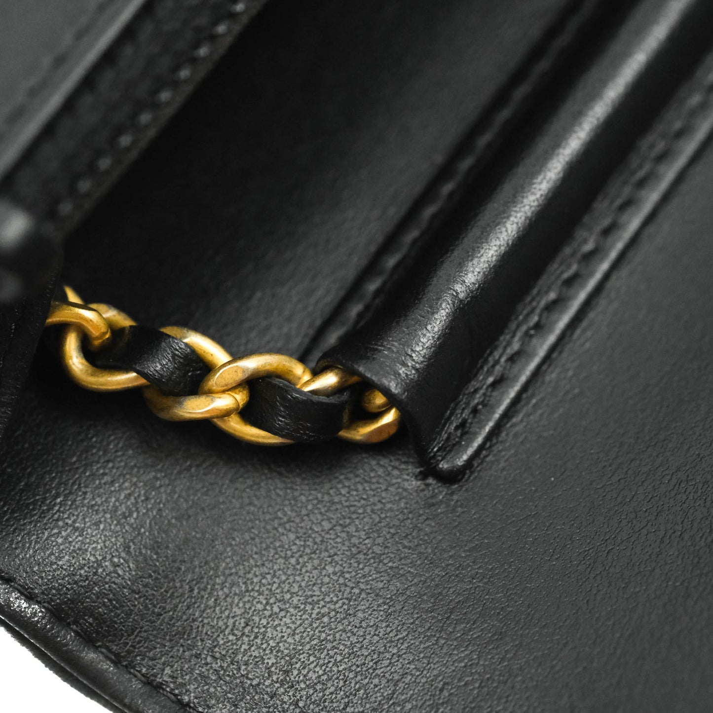 Chanel Filigree Wallet on Chain WOC Black Caviar Gold Hardware