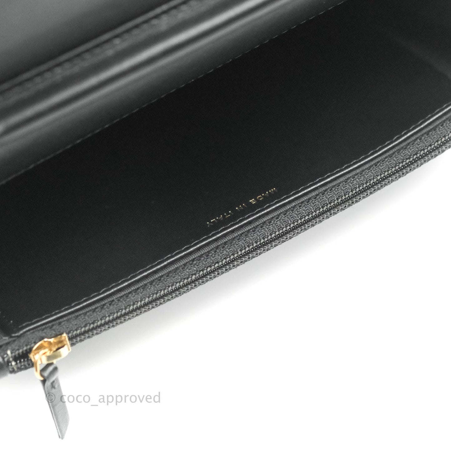 Chanel Filigree Wallet on Chain WOC Black Caviar Gold Hardware