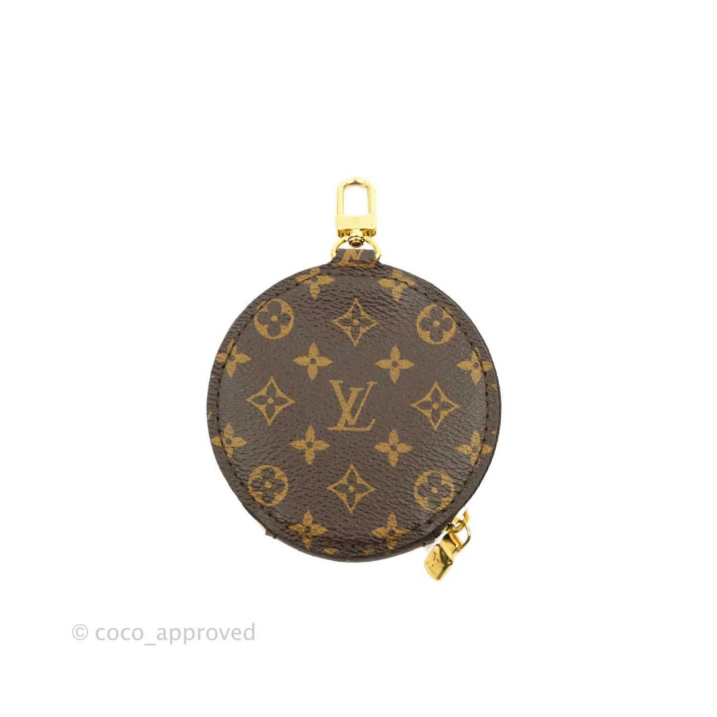 Louis Vuitton Black Jacquard Strap with Monogram Canvas Round Purse