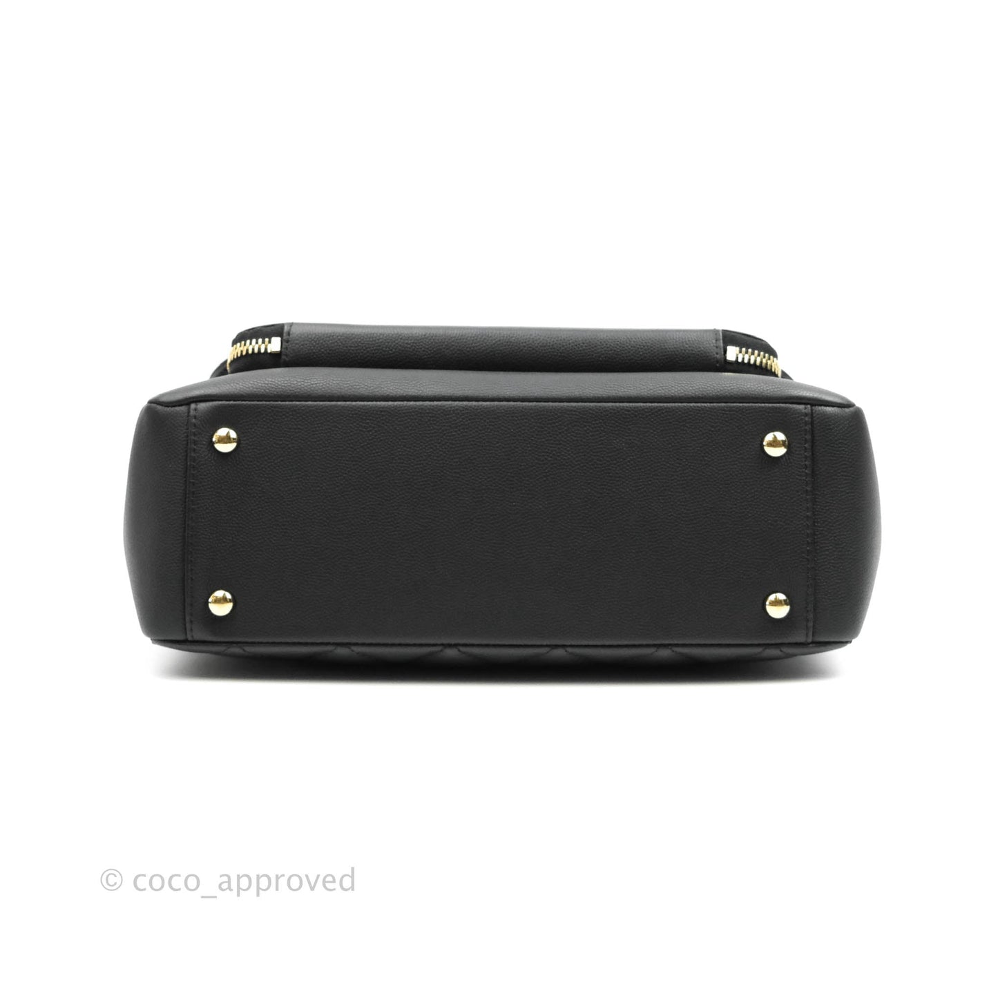 Chanel Quilted Large Business Affinity Flap Black Caviar Gold Hardware