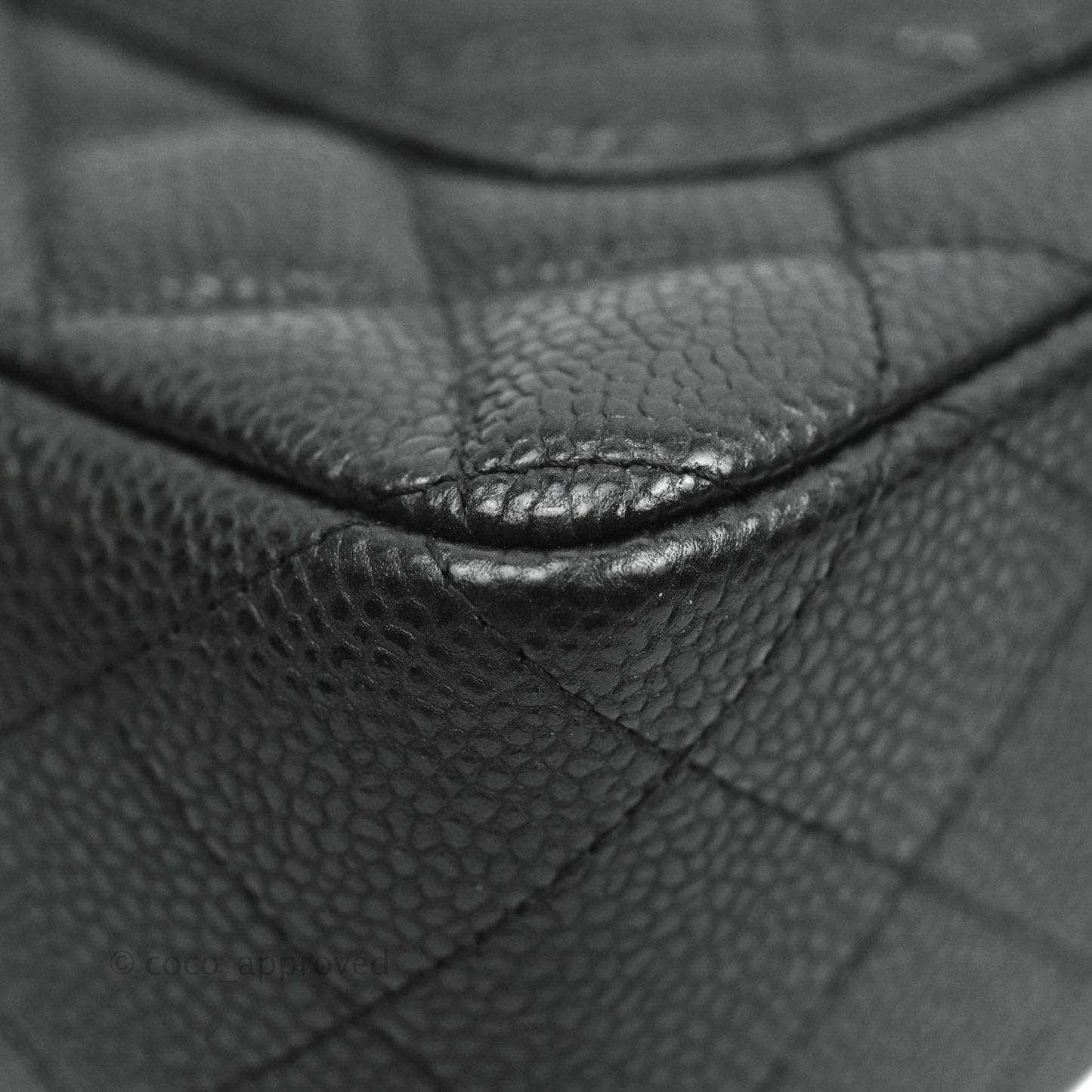 Chanel Quilted Mini Rectangular Black Caviar Gold Hardware