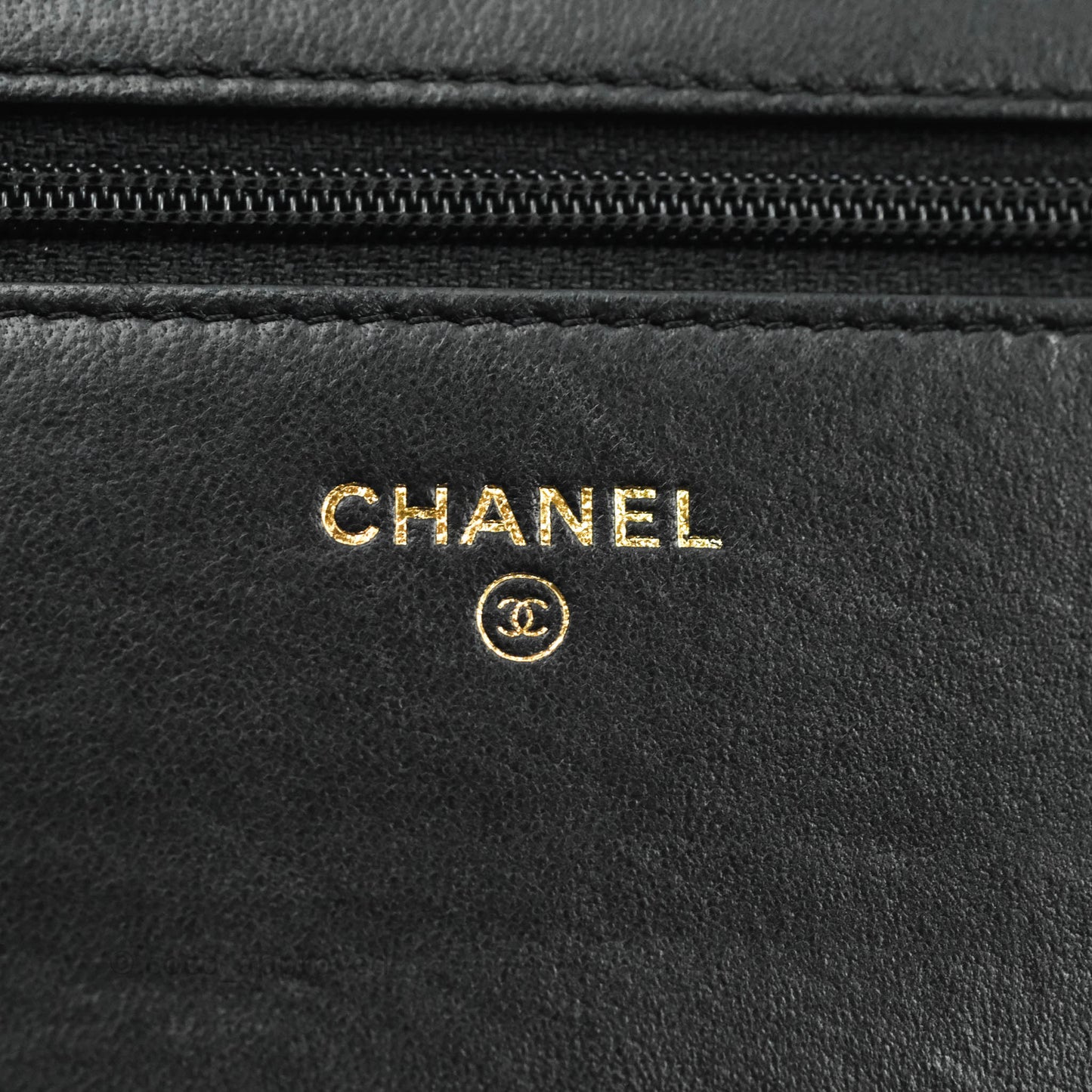 Chanel Quilted Boy Wallet on Chain WOC Black Lambskin Gold Hardware