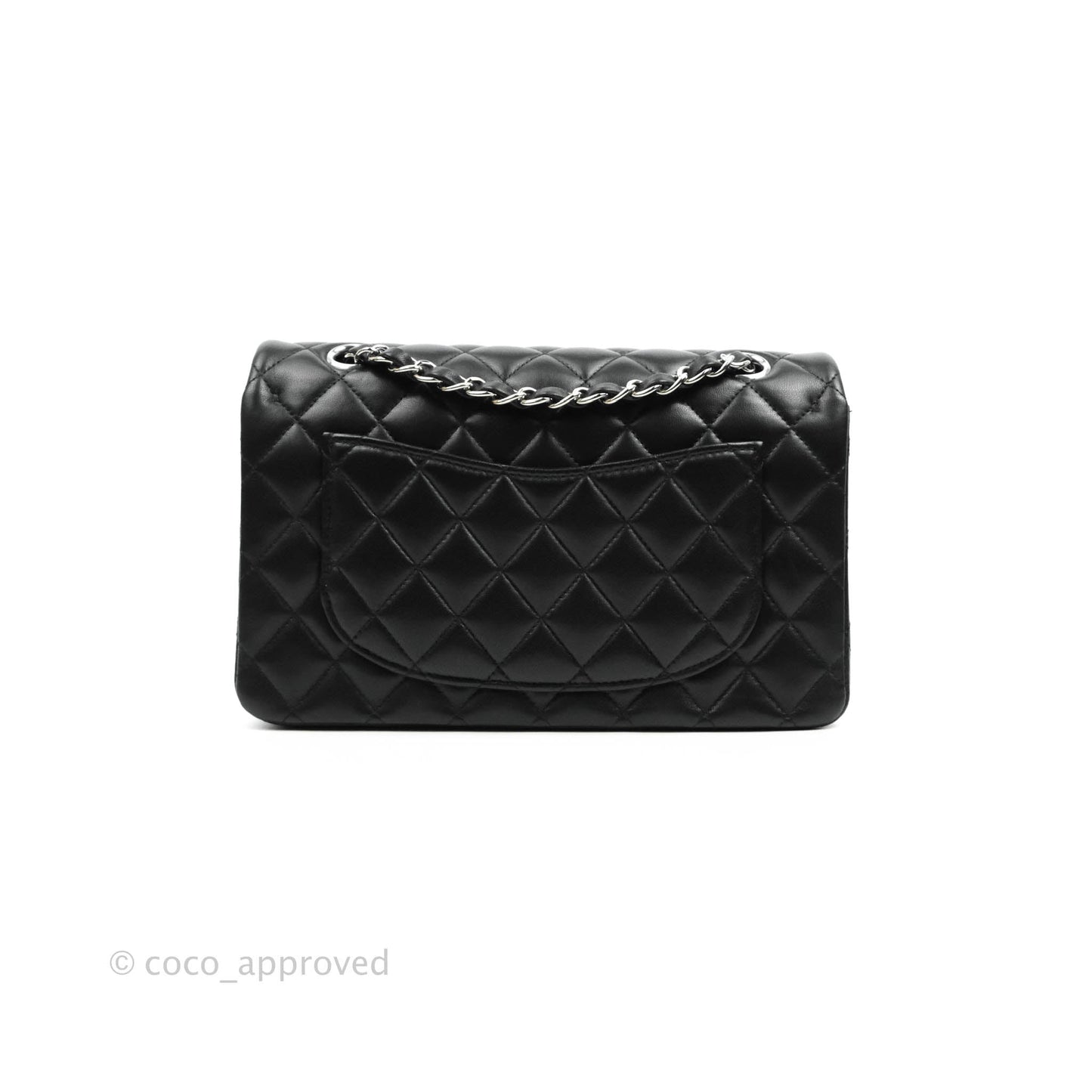 Chanel Small S/M Classic Flap Black Lambskin Silver Hardware