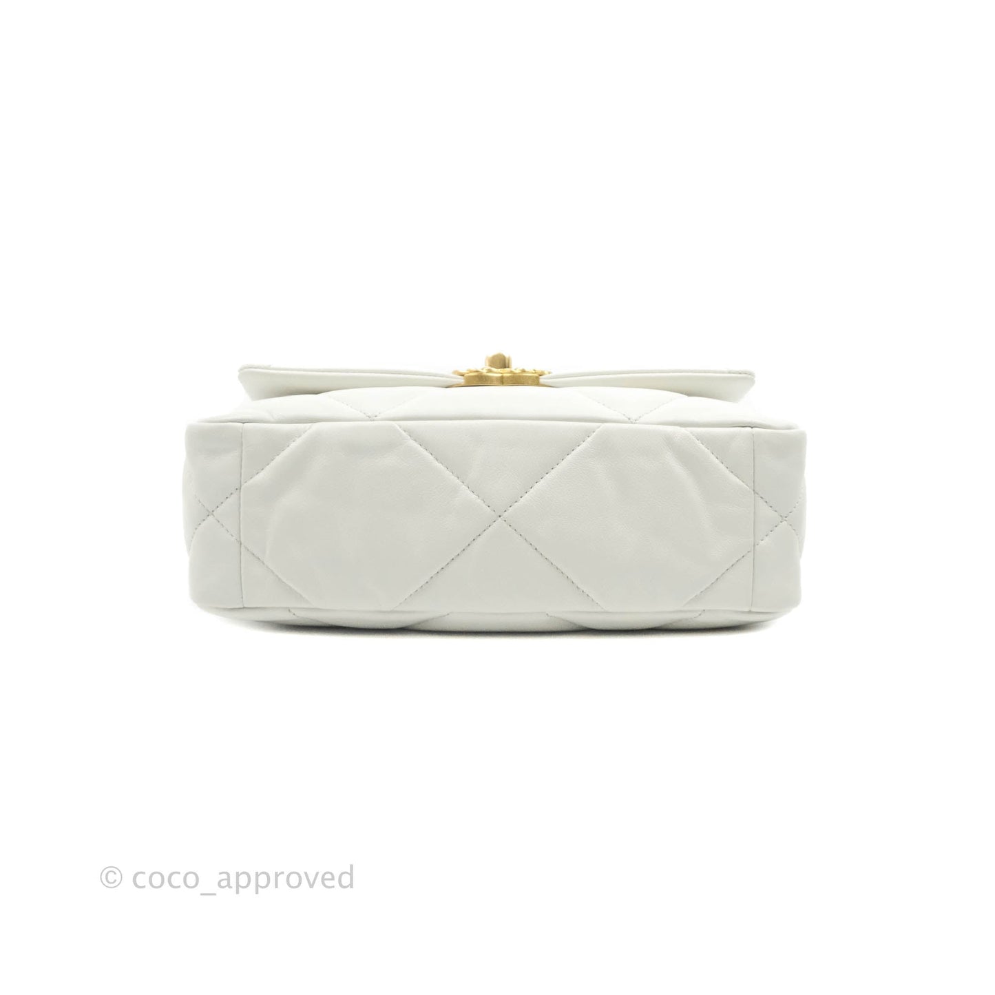 Chanel 19 Small White Goatskin Mixed Hardware 20A