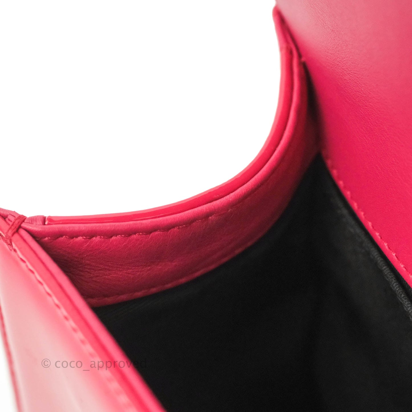 Chanel Quilted Medium Boy Bag Pink Patent Pink & Silver Hardware