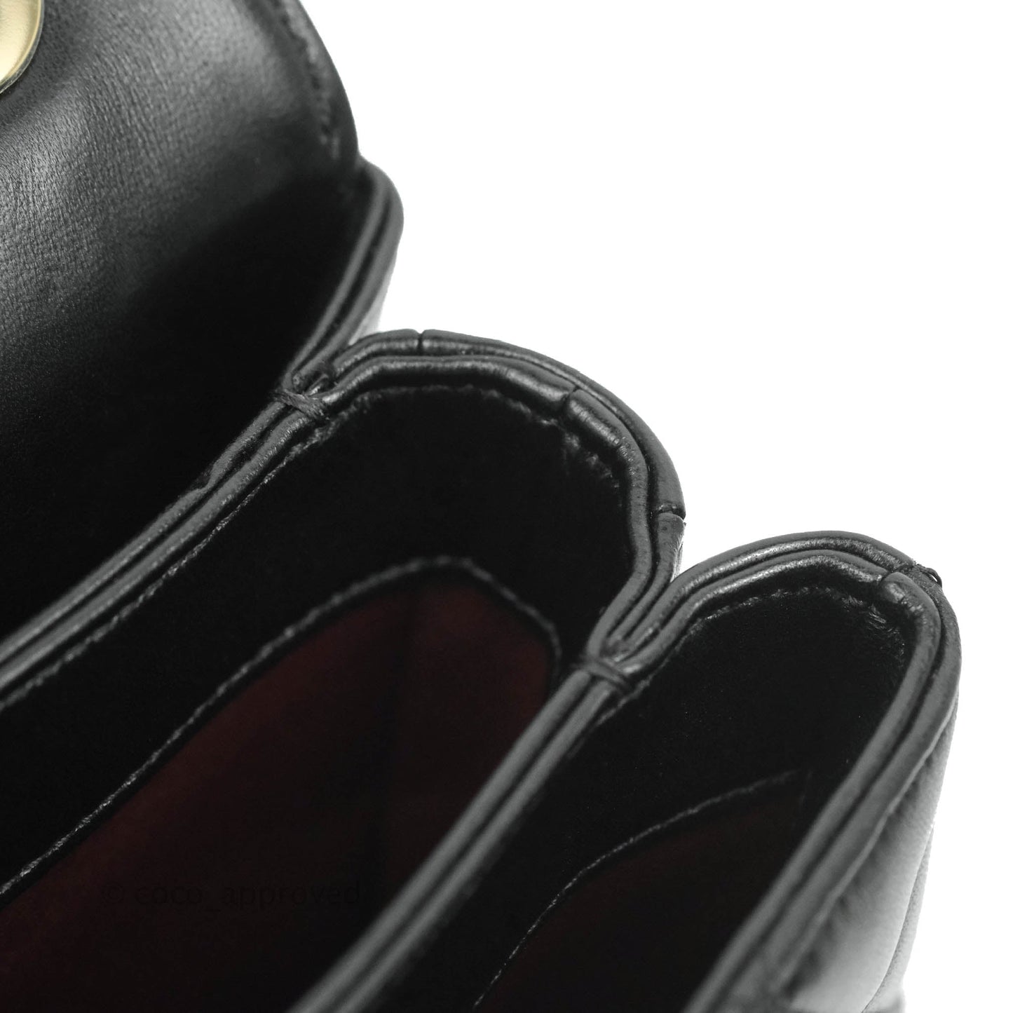 Chanel Small Trendy CC Black Lambskin Gold Hardware