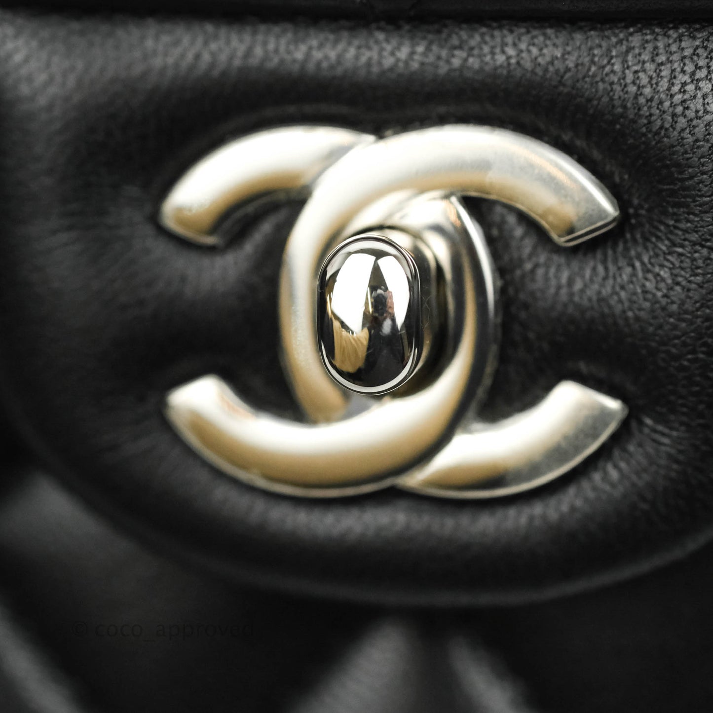 Chanel Small S/M Classic Flap Black Lambskin Silver Hardware