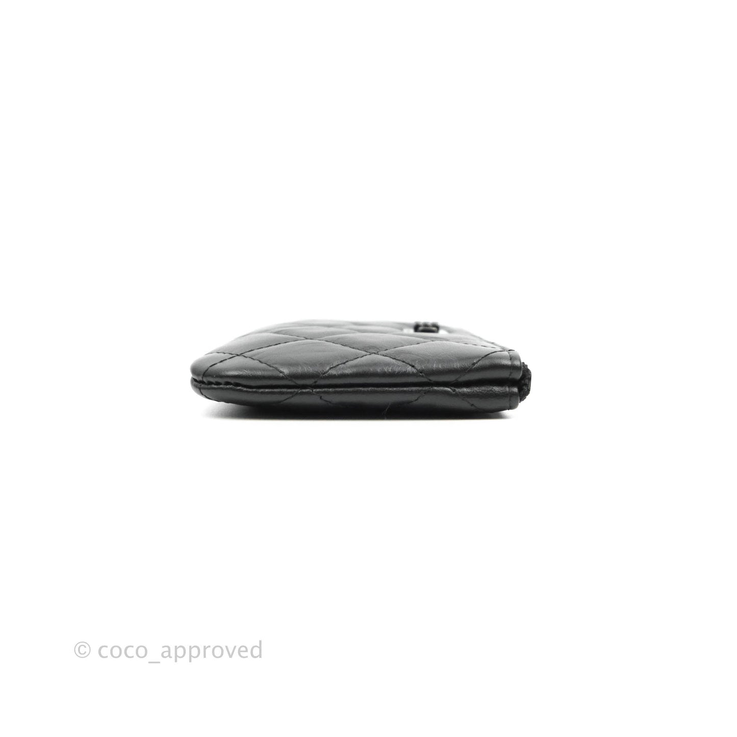 Chanel Quilted Mini Reissue O Case So Black Aged Calfskin