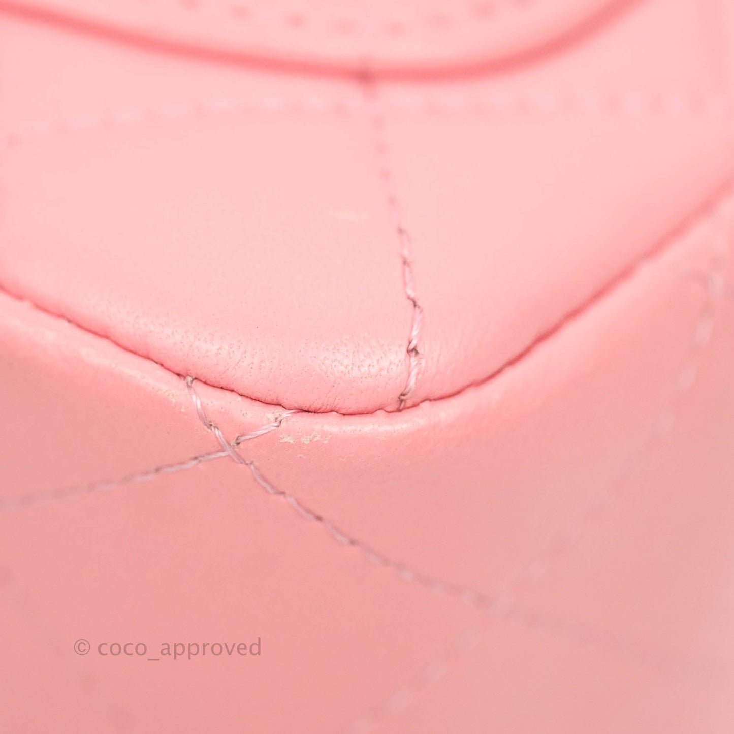 Chanel Quilted Mini Square Pink Lambskin Aged Gold Hardware 19S