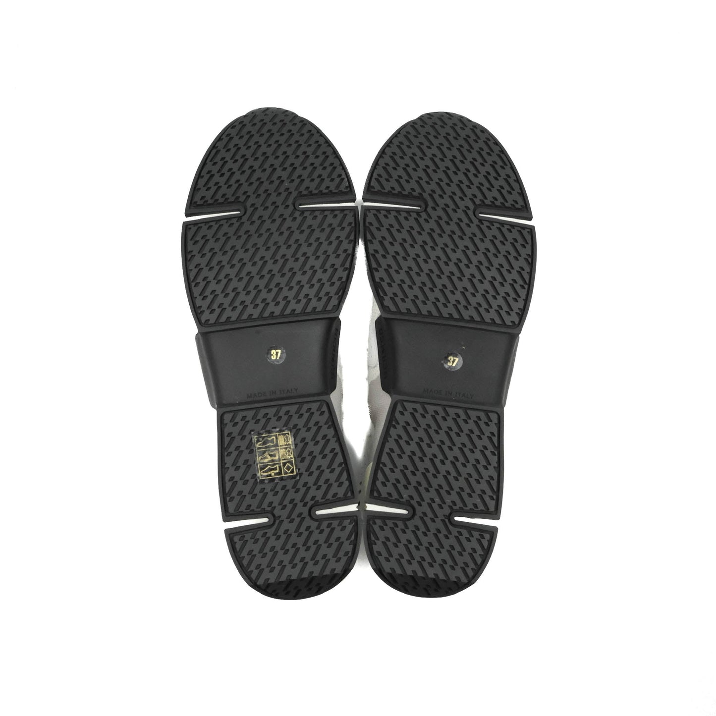 Hermès High Rise Sneakers White/Black Knit & Calfskin 2020SS