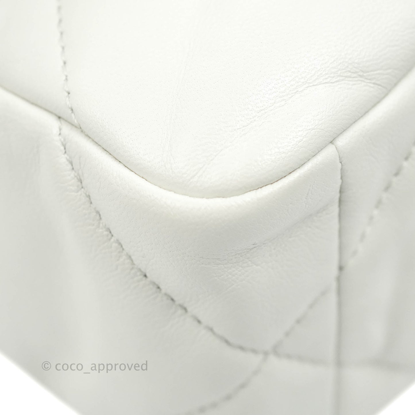 Chanel 19 Small White Goatskin Mixed Hardware 20A