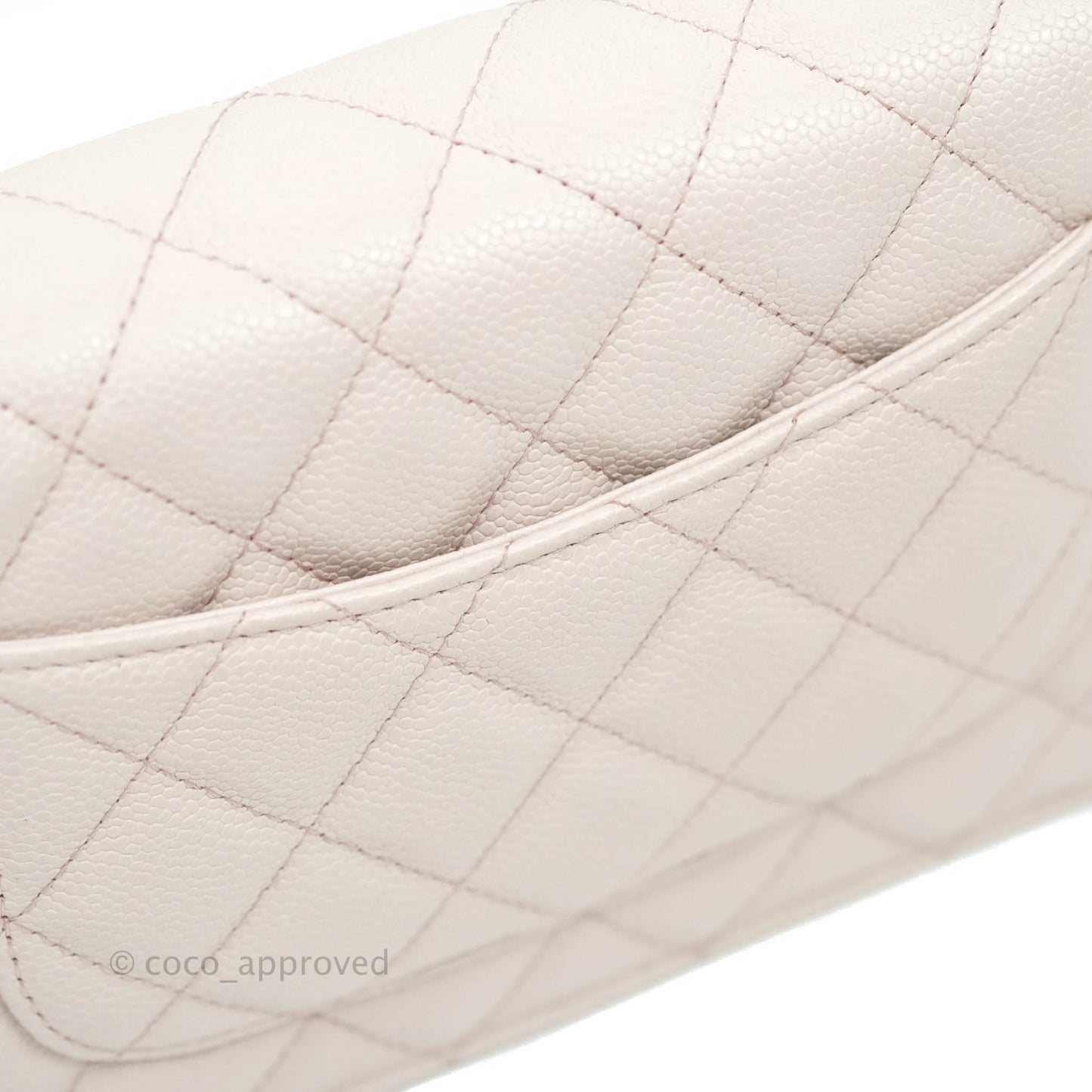 Chanel Quilted WOC Lilac Caviar CC Coco Chain Gold Hardware