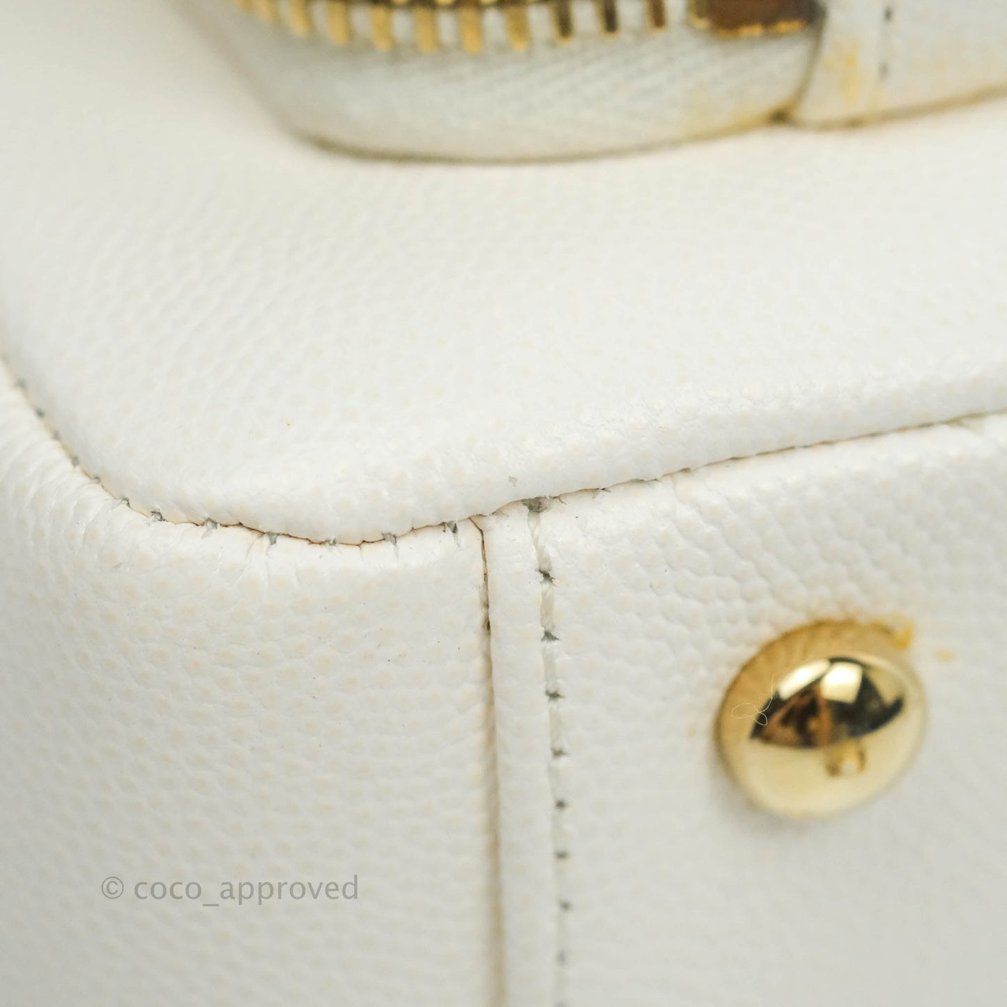 Chanel Quilted Medium Business Affinity Flap White Caviar Gold Hardware